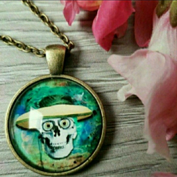 HOMEmade Jewelry - 💀 NEW Skull Cabochon Necklace
